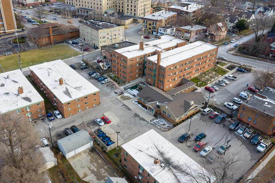 Aerial View of Property